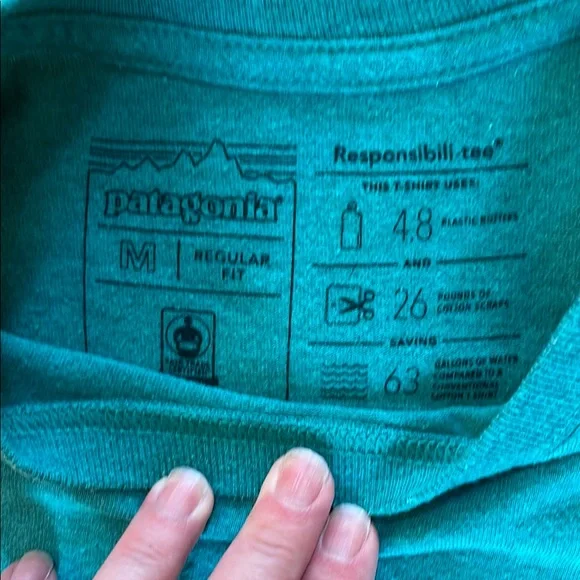 Patagonia Green Short Sleeve Tee - Picture 3 of 3